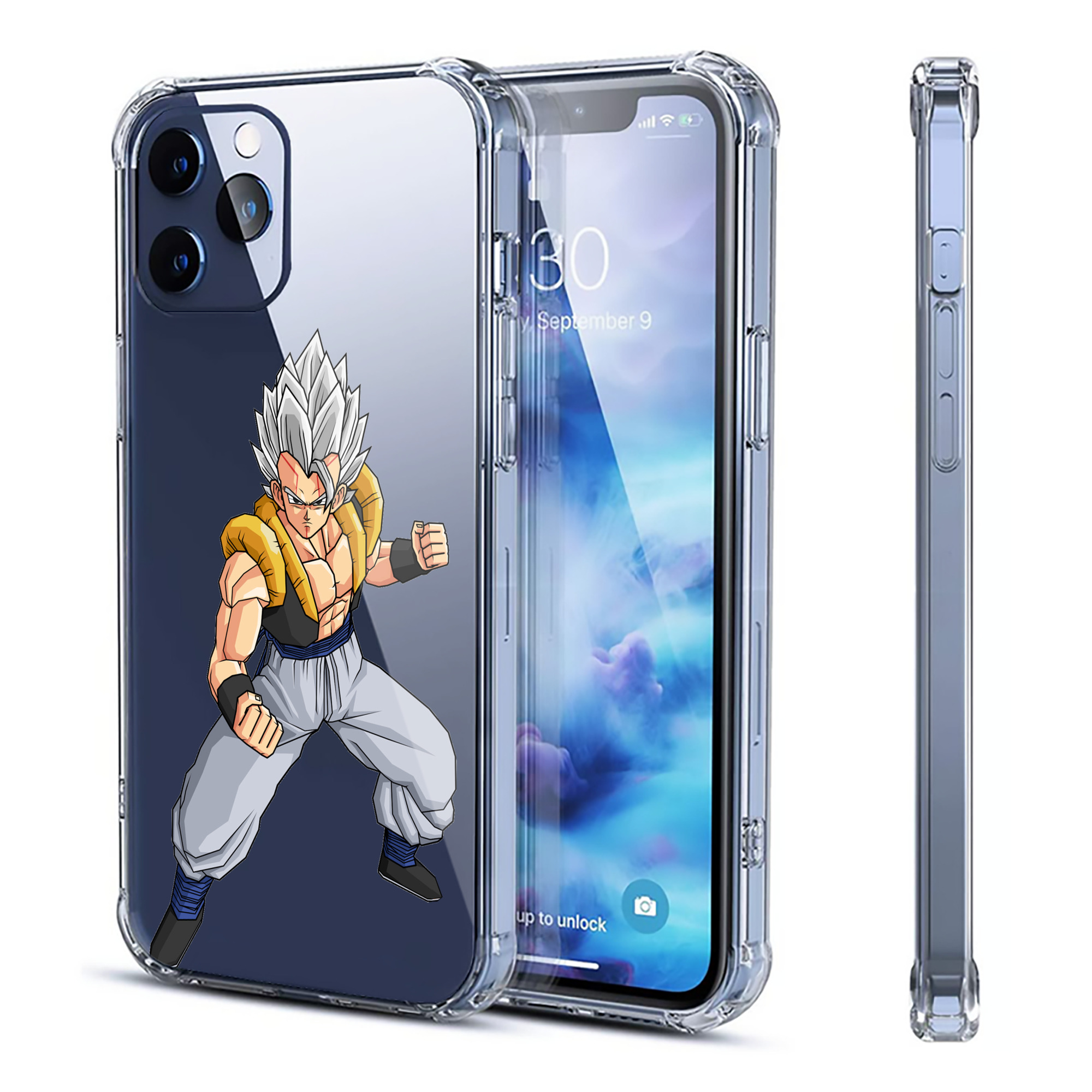 （画像用） ドラゴンボール ベジータ四世（Bejīta Yonsei）DRAGON BALL Vegeta IV 【iPhone 12シリーズ対応】透明スマホケース（クリアソフトケース）